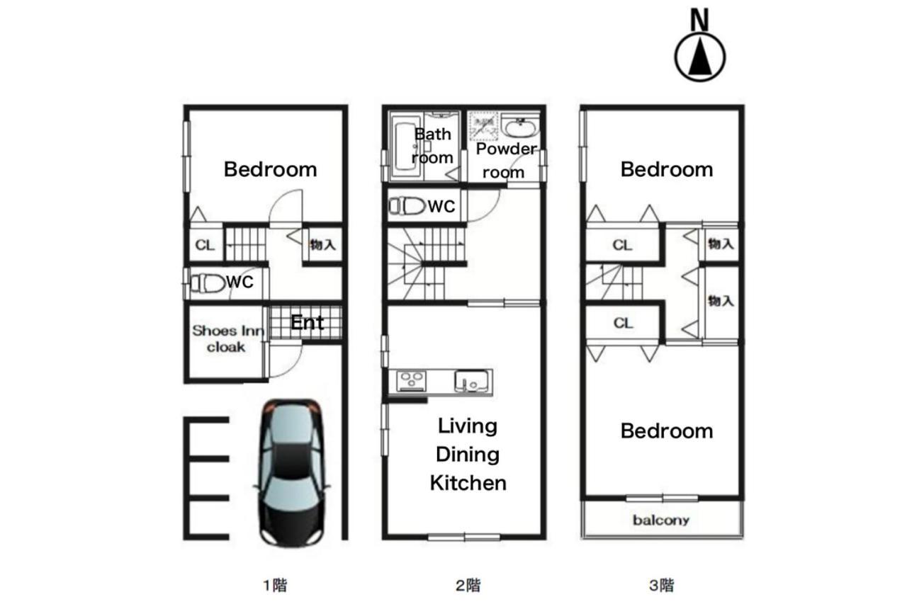 Corlux Villa Osaka Bagian luar foto